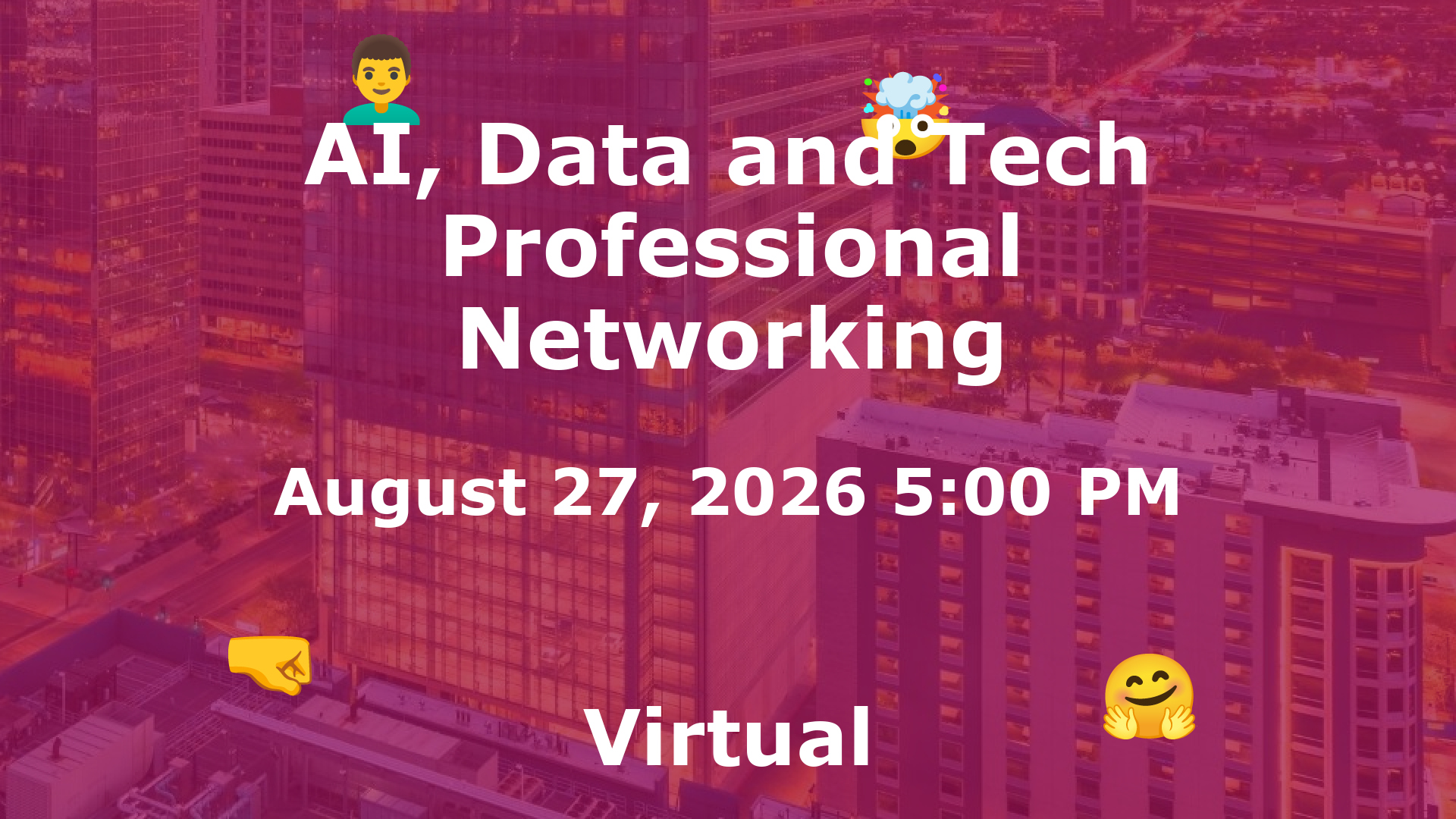 AI, Data and Tech Professional Networking event image